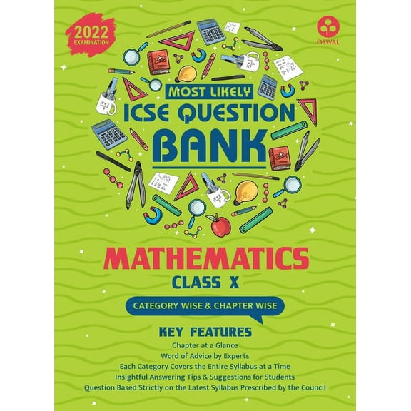 Most Likely Question Bank - Mathematics: ICSE Class 10 for 2022 Examination, (Paperback)