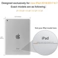 thumbnail image 2 of AmPm Case Fit 2018/2017 iPad 9.7 5th / 6th Generation - Slim Lightweight Smart Shell Stand Cover with Translucent Frosted Back Protector Fit Apple iPad 9.7 Inch 2018/2017, Rose Gold (Auto Wake/Sleep), 2 of 8