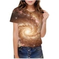 thumbnail image 1 of WRKEKC T-Shirts Garçons Manches Courtes Col Rond Imprimé Étoile Décontracté Été Quotidien Doux Léger T-Shirt 3-14 Ans, 1 of 9