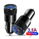thumbnail image 2 of Cargador de coche rápido Mini USB Tipo C 3.1A 15W PD Adaptador de teléfono móvil (Negro), 2 of 2