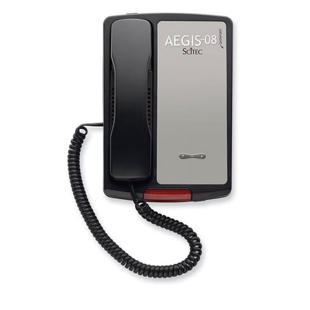 UPC: 0719854801021 | Scitec AEGIS-LB-08BK No Dial Single Line Lobby Corded Phone Black
