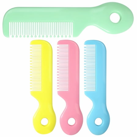ACDANC 4pcs Baby Safety Combs Round Teeth Toddler Hair Comb Infant Hair