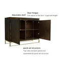 thumbnail image 6 of Boyel Living 2 Doors Sideboard Buffet Cabinet, Modern Buffet Storage Cabinet Kitchen Cupboard Console Table for Living Room,Brown, 6 of 9
