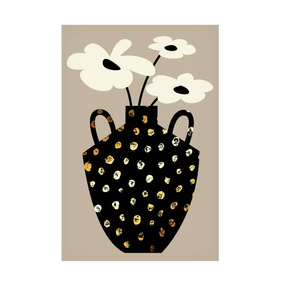 Canvas Wall Art - Incado 'Vase Floral II' Wall Art for Living Room, Bedroom, or Office Décor by Trademark Fine Art - 12 x 19 Inches