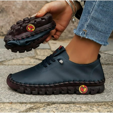 

SHYKA Everyday Elegance: Versatile Lightweight Women s Sneakers - Comfy Non-Slip Sole All-Season Lace-Ups-35