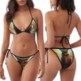 thumbnail image 3 of Balery Riverside Meditating Cat Pijama Estampado Bikini de Dos Piezas para Mujer - Conjunto de Bikini Ajustable Sexy y Cómodo para Playa, 3 of 6