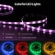 thumbnail image 5 of Luces LED para dormitorio, tira de luces LED de 16.4 pies, sincronización de música, luces LED que cambian de color con aplicación y control remoto IR para dormitorio, hogar, 5 of 5