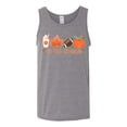 thumbnail image 2 of Wild Bobby Tis' The Season Pumpkin Spice Leaves Football Pumpkins Stars Halloween Men Tank Top, Heather Grey, Large, 2 of 6
