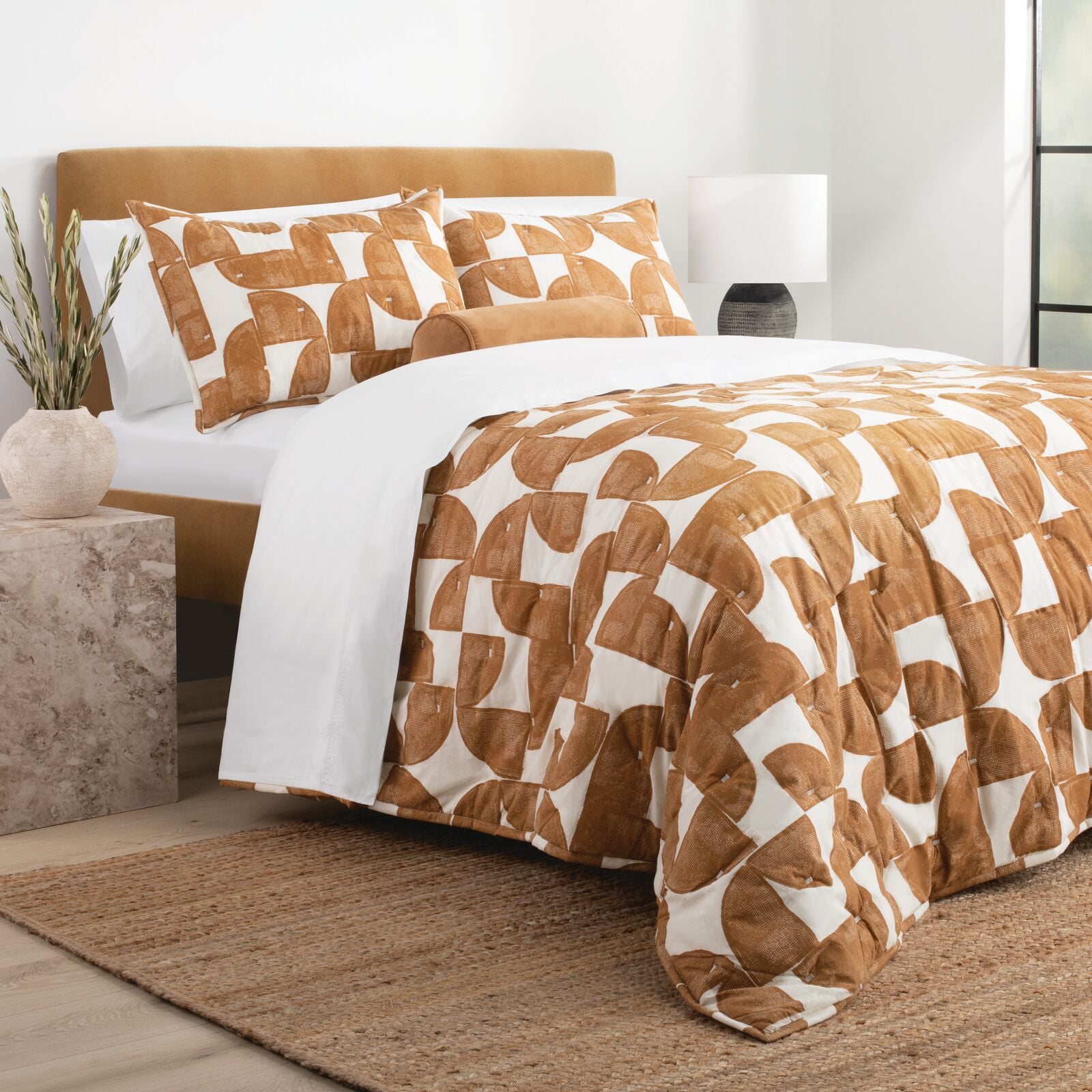 Nate Home by Nate Berkus AllSeason Cotton Percale Printed Shapes Quilt