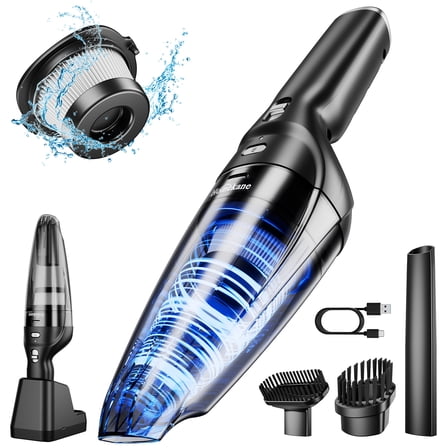 HOMEKANE Handheld Vacuum Cordless, with 2 in 1 Charging Stand，10000PA Hand Vacuum, Portable Lightweight for Home Car Pet, New