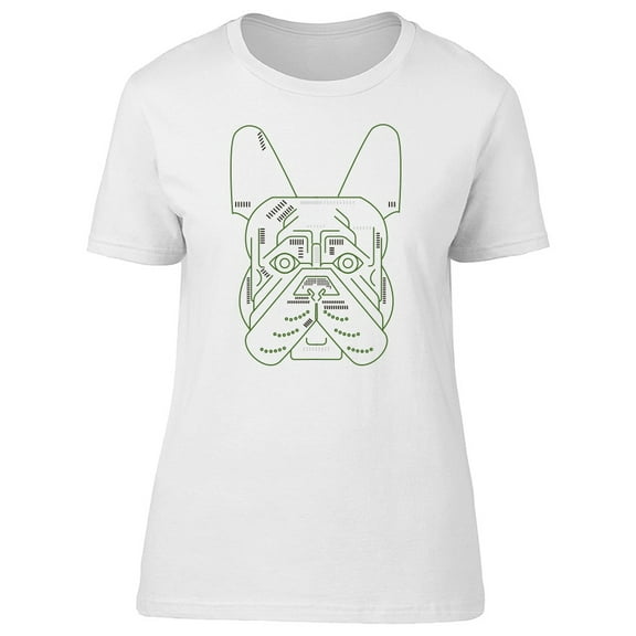 Cute Bulldog, Lines Sketch Tee Women's -Image by Shutterstock