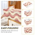 thumbnail image 2 of Yayeee Collapsible Cube Storage Bin with Lid Fabric Closet Decorative Basket with Handles, Soft Pink Pattern, 2 of 7