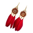 thumbnail image 1 of Sonducket Paquete de 2 pendientes de moda borlas delicadas estilo Vintage colgante de oreja hueco accesorio de moda regalo creativo Ropa, zapatos y accesorios Miscelánea Rojo Sonducket AP009320-03B, 1 of 6
