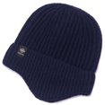 thumbnail image 2 of Cyglowse Knitting Dohm Otto Merino Wool Winter Hat Navy One Size, 2 of 5