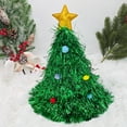 thumbnail image 6 of Hvmvliv Christmas Tree Hat(14.56x14.96in) Decorative Christmas Tree Hat, Xmas Tree Hat for Adults Children Glitter Christmas Hat New Year Decoration, 6 of 6