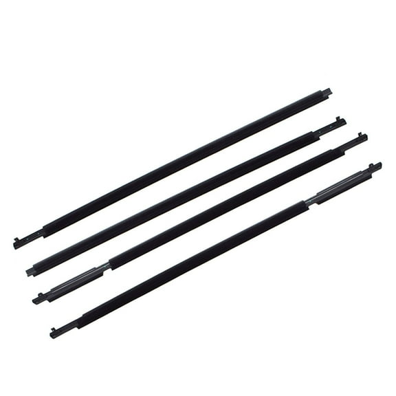 4 Pcs Door Auto Window Trim Moulding Belt Weatherstrip Fit for Toyota RAV4 2009-2012
