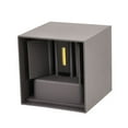 thumbnail image 1 of Mistaha Adjustable Light Cube Grey LED Wall Lamp Waterproof Modern Outdoor Indoor, 1 of 8