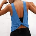 thumbnail image 5 of Open Back Tops for Women Workout Tank Tops for Women 2026 Summer Tops Sleeveless Backless Yoga Top Athletic Workout Slim Basic Cami Shirts Running T Shirts Going Out Crop Tops Gym Fitness Shirts, 5 of 7