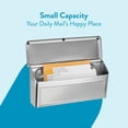 thumbnail image 3 of Architectural Mailboxes Venice™ , Wall-Mounted Mailbox for Outside, Metal Stainless Steel Small Mail box with Lock and Key Drop Box, 3 of 8
