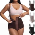 thumbnail image 5 of ZQUUVOU Women's Waist Trainer Tummy Control Sports Girdle Workout Body Shaper with Adjustable Shoulder Strap Corset Shapewear Coffee, 5 of 5