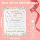 thumbnail image 2 of LHSHID 60th Birthday Gift Blanket Ideas for Women Happy 60th Birthday Throw Blanket for Mom Pink Flowers 60 Year Old Birthday Blanket Gifts Ideas for Sister Grandma Wife Female Friends 40"x50", 2 of 9