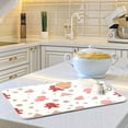 thumbnail image 6 of Dish Drying Mat Microfiber Kitchen Pad Large Counter Absorbent Dish Mats Drainer Rack 16"x18" Gingerbread Men Pattern, 6 of 8