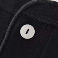 thumbnail image 4 of VBARHMQRT Mens Tshirts Men's Washed Cotton Simple Solid Color Casual Button up Long Sleeve T Shirt Black, 4 of 4