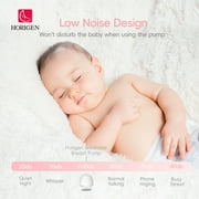 Horigen Breast Pump 2267A Single White Electric Wearable Breast Pump Lower Noise 2 Modes 5 Suction Levels Hands Free USB Rechargeable