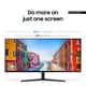 thumbnail image 3 of SAMSUNG 34 ViewFinity S50GC Series Ultra-WQHD Monitor, 100Hz, 5ms, HDR10, AMD FreeSync, Eye Care, Borderless Design, PIP, PBP, LS34C502GANXZA, 2023, Black, 3 of 5