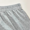 thumbnail image 6 of FRSASU Men's Soft Woven 100% Cotton Elastic Waist Four Cornered Pants, Home shorts Gray, 6 of 8