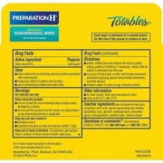 Preparation H Totables Irritation Relief Wipes 10 Each (Pack of 2)