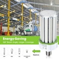 thumbnail image 2 of DELight 120W LED Corn Light Bulb 5000K Daylight White E39 Garage Factory Workshop 2 Pack, 2 of 8