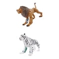 thumbnail image 1 of Figuras de animales Zulema 2/set león y tigres juguete de transformación, 1 of 8