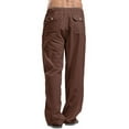 thumbnail image 3 of Caoirhny Women´s Drawstring Pants, Summer Elastic Waist Solid Color Loose Lounge Pants with Pockets, 3 of 6