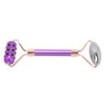 thumbnail image 3 of Facial Beauty Roller, Promote Circulation Terahertz Face Roller Restore Skin Firmness Elasticity Noise Reduction  For Daily Use Anggrek Púrpura, 3 of 8