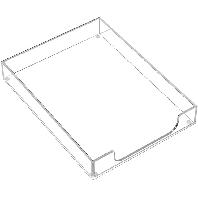 Organizador de escritorio transparente MaxGear con bandeja acrílica para cartas