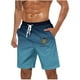 thumbnail image 1 of Pantalones Cortos Casuales para Hombre Imprimir con Bolsillos Pantalones de Playa de Cintura Elástica, Pantalones Cortos de Cintura Elástica para Hombre, 1 of 5