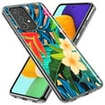 thumbnail image 2 of MUNDAZE Samsung Galaxy A13 Shockproof Clear Hybrid Protective Phone Case Blue Monstera Pothos Tropical Floral Flowers Cover, 2 of 5