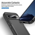 thumbnail image 4 of KOMI for Pixel 9 Case,Pixel 9 Pro Case,with Screen Protector,[Military Grade Drop Tested] Heavy-Duty Tough Rugged Shockproof Protective Case for Google Pixel 9, Black, 4 of 5