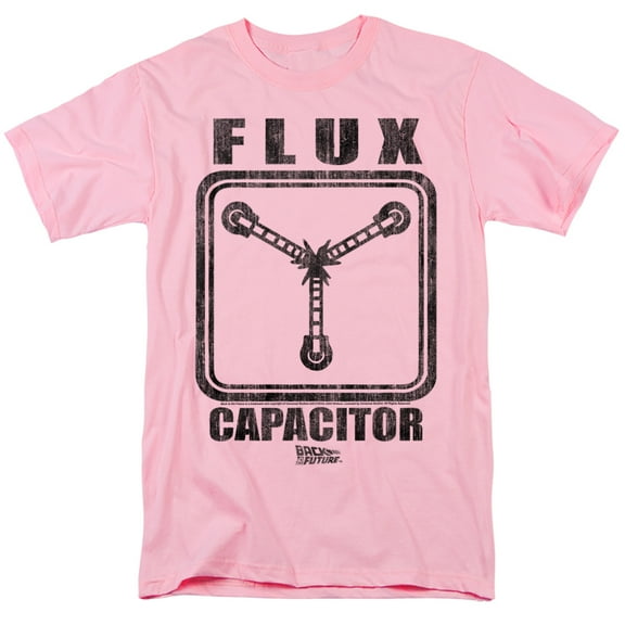 Back to The Future Flux Capacitor Unisex Adult T-Shirt, Pink, Medium