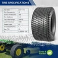 thumbnail image 3 of MaxAuto 22X11-10 Turf Lawn Mower Tractor Riding Garden Tire, P332 4PR Load Range B,2Pcs, 3 of 5