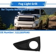 thumbnail image 2 of Parrilla de luz antiniebla frontal izquierda No. 521280P040 cubiertas de luz antiniebla inferiores para Toyota MarkX 2013-2017 ABS negro 1 Pc, 2 of 6