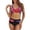 Red, variant on Swimsuits for Women over 60 2026 Tummy Control Set Top Print Beachwear Bra Set Print Bikini Boho High Women's Swimsuit Filled Swimwear Swimsuit Waisted Swimwears Tankinis Set Blue Size XL