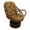 Camel, variant on International Caravan Rattan Swivel Rocker with Micro Suede Cushion