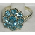 thumbnail image 4 of LBG 14k White Gold Natural Blue Topaz Womens Promise Ring - Size 11.5, 4 of 4