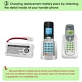 thumbnail image 5 of Batería iMAH BT162342, 2,4 V, 300 mAh, Ni-MH, paquete de 6, 5 of 5