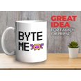 thumbnail image 2 of Programmer Mug White 11oz - Byte Me - Tech Progammer Computer Engineer Coding Mechanical Electrical, 2 of 7