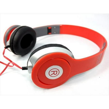 Eclipse IP-EARPHONE-DRE2R Studio Style Dolby Sound Stereo Foldable Headphones - Red