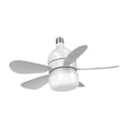 thumbnail image 2 of Ventilador de techo LED con luz E27, luz de ventilador con 4 velocidades de viento, ventilador de refrigeración, lámpara de ventilador de 20W,, 2 of 9
