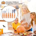 thumbnail image 4 of KLKCMS 7pcs/10pcs Professional Precision Pumpkin Carving Craft Set, for DIY Carving 7 Pieces, 4 of 9